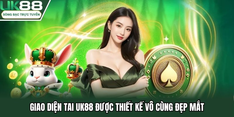Giao diện tai UK88 được thiết kế vô cùng đẹp mắt